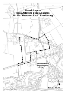 Öffentlichkeitsbeteiligung für den Bebauungsplan „Heerdmer Esch Erweiterung“: Planentwürfe können ab heute (Dienstag, 22.11.) eingesehen werden